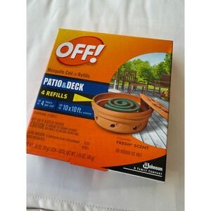 Off Mosquito Coil Refills -‎ 4 in package NEW